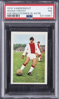 1970 Vanderhout "Voetbalsterren In Aktie" #16 Johan Cruyff - PSA NM 7